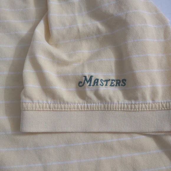 Masters Collection mens Golf Polo Shirt Size XL 60’s Two Ply Cotton striped Pima - Picture 2 of 8